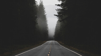Quiet rural road near the Cascade mountains in Washington State © Mat Hayward