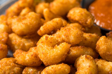 Homemade Deep Fried Popcorn Shrimp