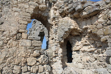 ruins of the old ancient fortress sights in the Crimea 