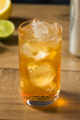 Refreshing Cold Ginger Beer Drink