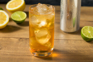Refreshing Cold Ginger Beer Drink