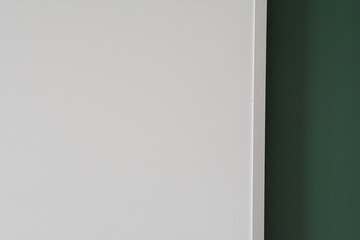 an abstract white and green board