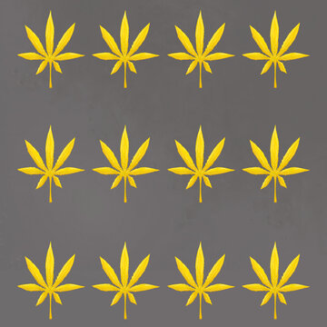 Cannabis leaf art illustration wallpaper texture background design card icon