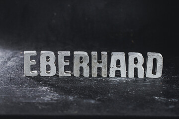 Eberhard, Name Betonbuchstaben