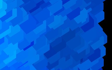 Naklejka premium Dark BLUE vector template with rhombus.