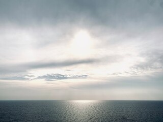 Fototapeta premium clouds over the sea