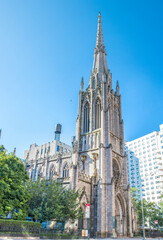 New York City Grace Church Wall Street Manhattan USA