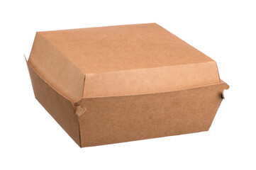 disposable eco-friendly fast food tableware on white isolated background