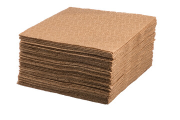 packaging of paper disposable eco-friendly napkins on a white isolated background.