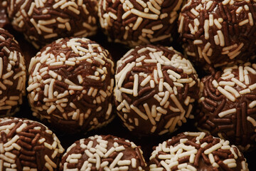 Close up brazilian brigadeiro