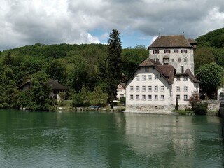Fototapeta na wymiar Schloss Rötteln / Burg Rotwasserstelz mit Landschaften in Hohentengen am Hochrhein