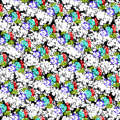 seamless pattern with flowers