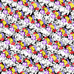 seamless pattern with flowers