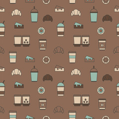 
container, product, package, seamless texture, pattern, vector, flat, object, set, abstract background, 

wallpaper, background, beverage, cafe, caffeine, cappuccino, coffee, cup, design, drink, food