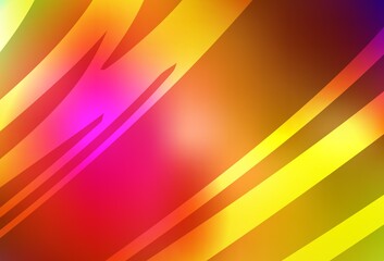 Dark Multicolor vector blurred pattern.