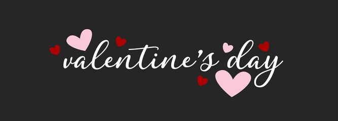 Vector illustration. Happy Valentines Day typography vector design for greeting cards and poster. Design template celebration.