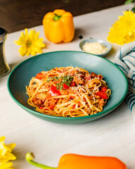 Linguine Pasta Warm