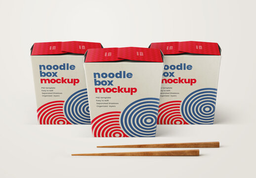 Noodle Box Mockup