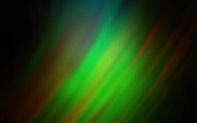 Dark Green, Red vector blurred bright pattern.