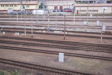 Krakow, Poland - September 04, 2018: View of the railway