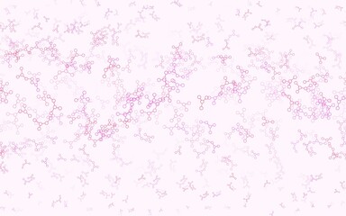 Light Purple, Pink vector pattern with artificial intelligence network.