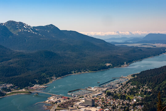 Top view of Juneau - Alaska - USA