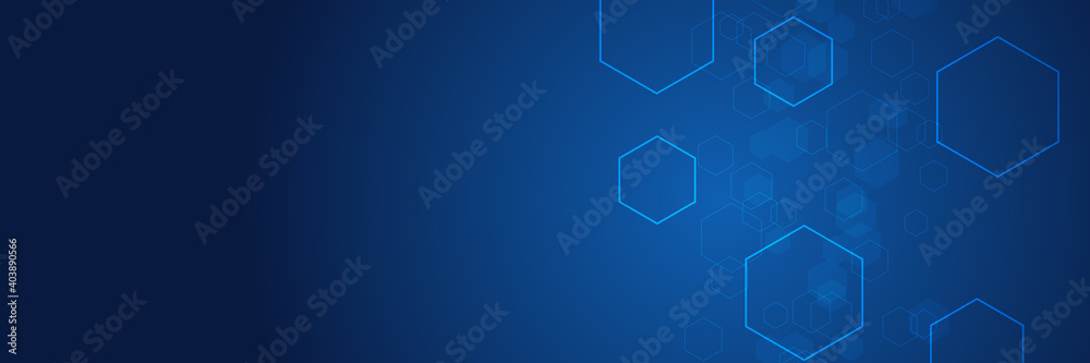 Aufkleber vector hexagons pattern. geometric abstract background with simple hexagonal elements. medical, tech
