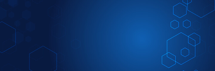 Vector hexagons pattern. Geometric abstract background with simple hexagonal elements. Medical, technology or science design.