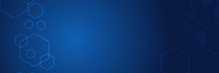 abstract white background with blue hexagonal shapes 