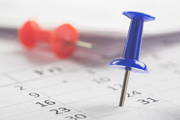 Important date and calendar appointment. pin on calendar.