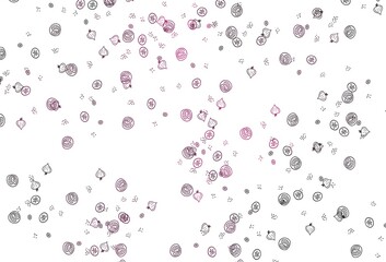 Light Pink vector background with cuisine gourmet.