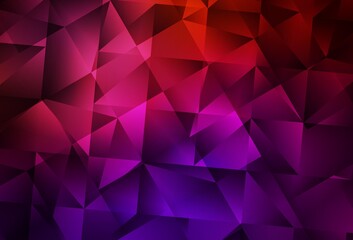 Obraz premium Dark Pink, Yellow vector polygonal template.