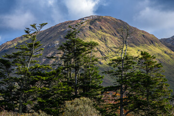 Mountains and stormy sky in Connemara, County Galway, Ireland