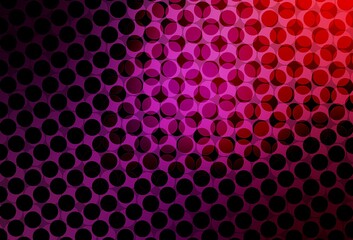 Dark Purple, Pink vector texture with disks.