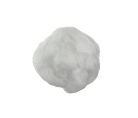 Snowball isolated on white background.