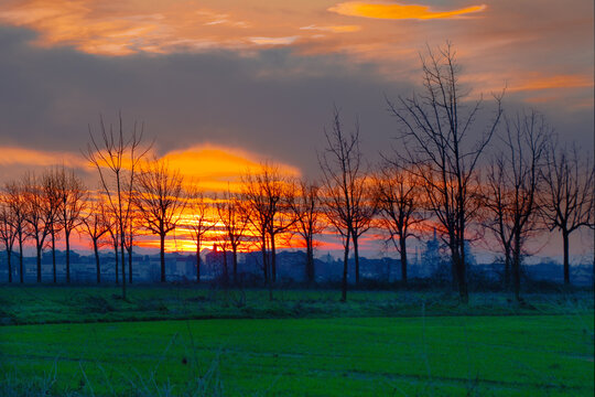 Tramonto a Spinetta M. go