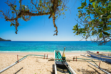 Beautiful view of Paal Beach,  peaceful and tranquil environment  located in Likupang, Minahasa Utara, Indonesia.