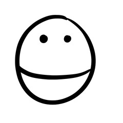 Simple Line art cartoon face art illustration. New Brand logo icon design.