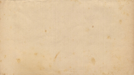 Old paper vintage brown or beige retro design background with damaged, weathered dirty surface. A rustic grungy textured material like a blank horizontal parchment page, an empty manuscript texture