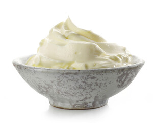 bowl of cream cheese