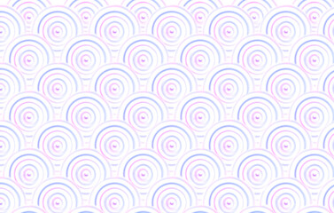  Bright pattern of pink and purple rings. Abstract digital background and texture