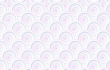  Bright pattern of pink and purple rings. Abstract digital background and texture