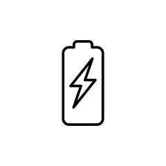 Battery vector icon. battery charge level. battery Charging icon