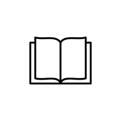 Book icon vector. open book icon vector. ebook icon