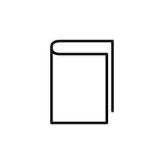 Book icon vector. open book icon vector. ebook icon