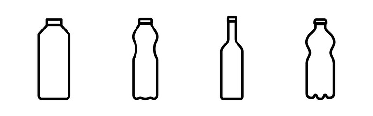 Bottle icon vector. bottle vector icon