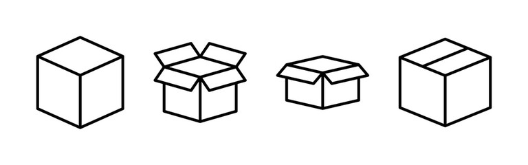 Box icon vector. box vector icon, package, parcel