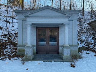 crypt in the snow