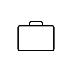 Briefcase icon vector. suitcase icon. luggage symbol.