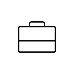 Briefcase icon vector. suitcase icon. luggage symbol.